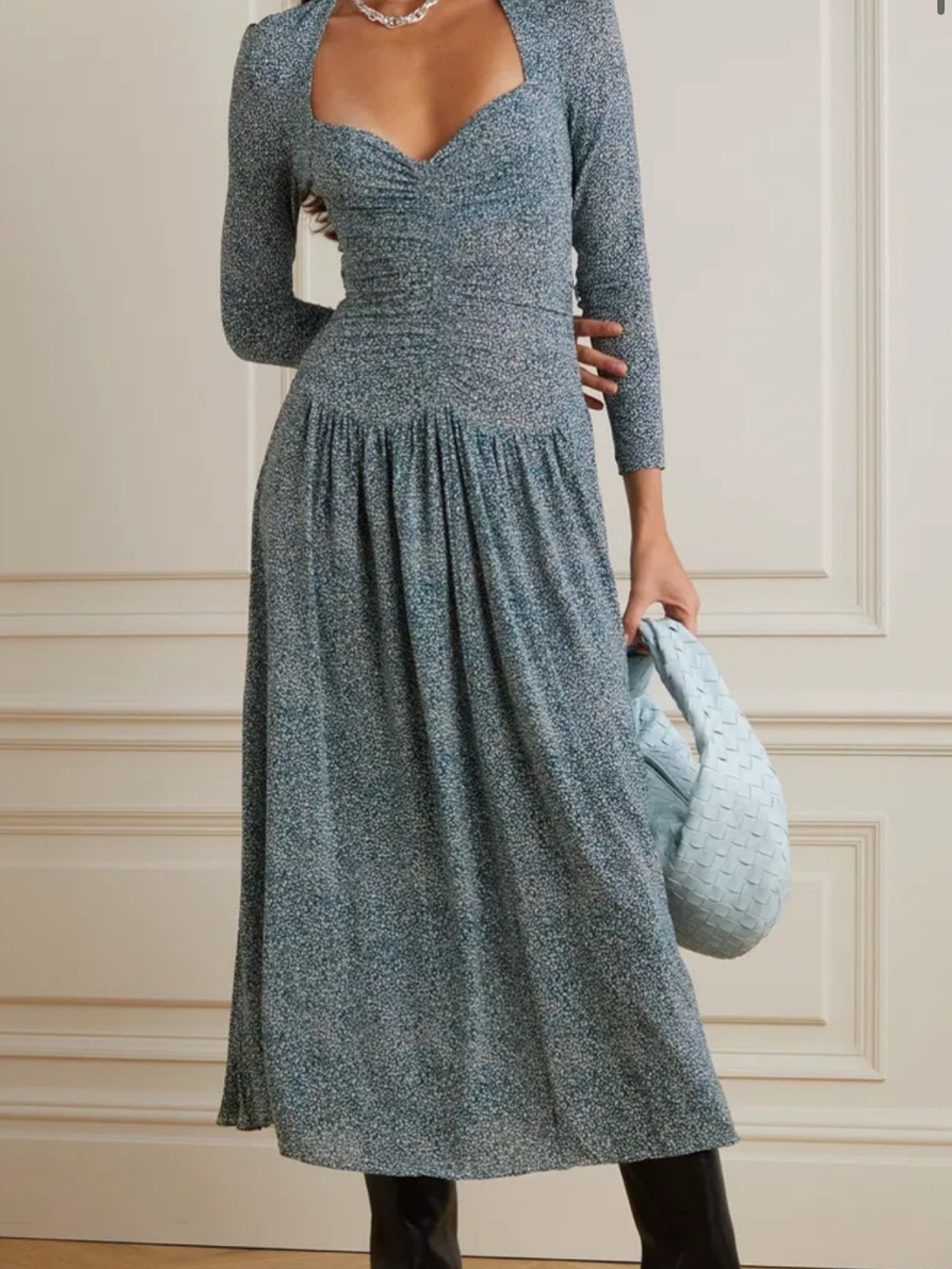 Isabel Marant Jenny Pleated Midi Dress Size 38 (US Size 6)